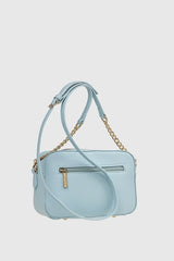 VERDE FASHION Borsa a Tracolla Aqua con Portamonete