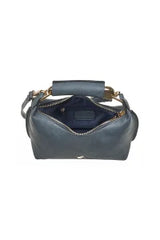 VERDE FASHION | Borsa con manico in metallo e tracolla