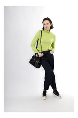 Cafènoir borsa con pattina con lavorazione patchwork nero