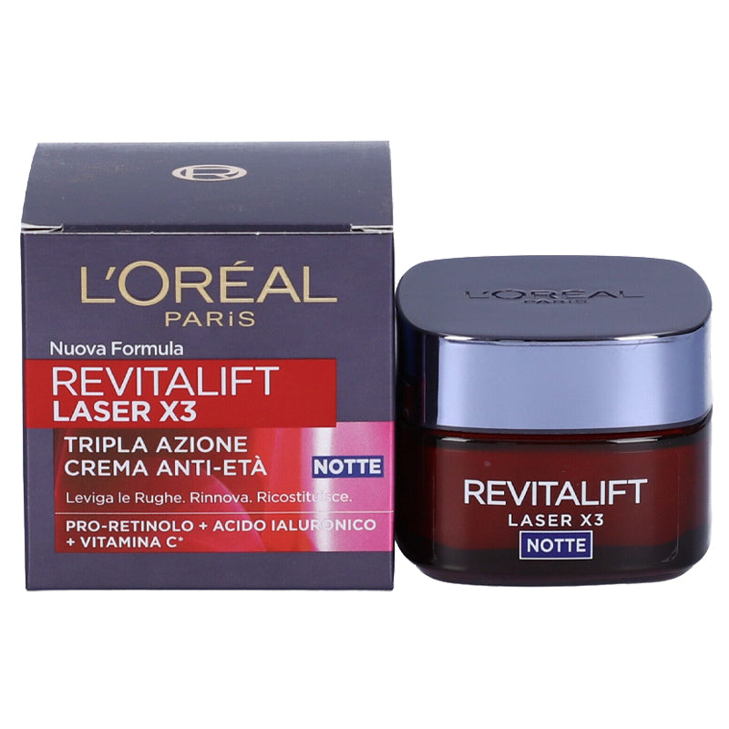L'OREAL Revitalift Laser X3 Tripla Azione Anti-età Notte 50ml