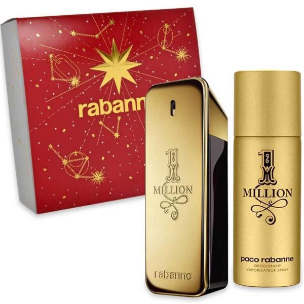 Paco Rabanne One Million Cofanetto Regalo Uomo Profumo Eau De Toilette Spray 100 Ml e Deodorante Spray 150 Ml