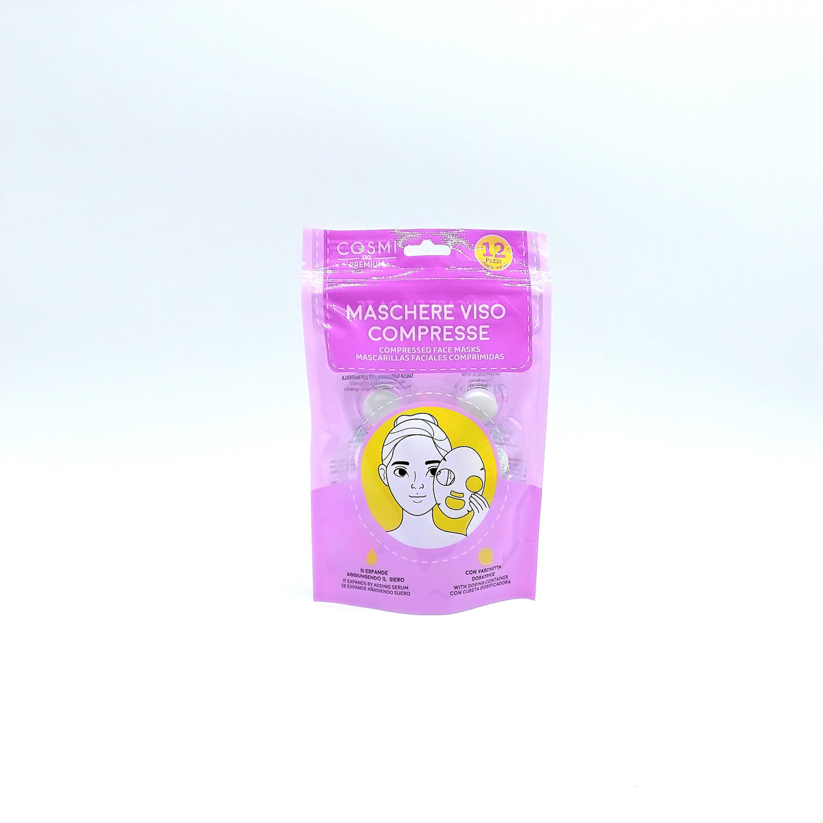 Cosmi Maschere Viso Compresse 12 pezzi