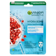 GARNIER HYDRA BOMB Maschera in Tessuto Super Idratante Energizzante per pelli da dissetare