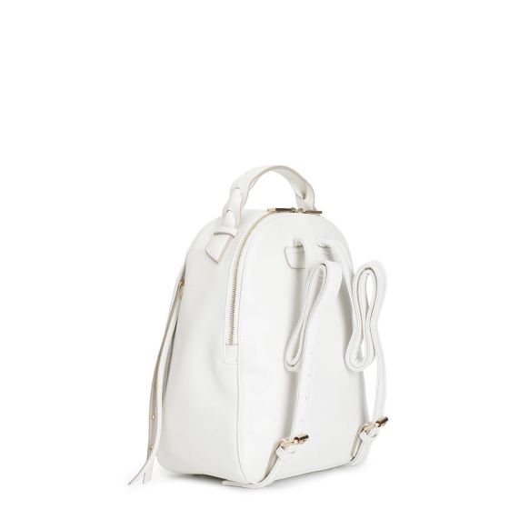Zaino donna CafèNoir con tasche laterali e manico intrecciati WA0802