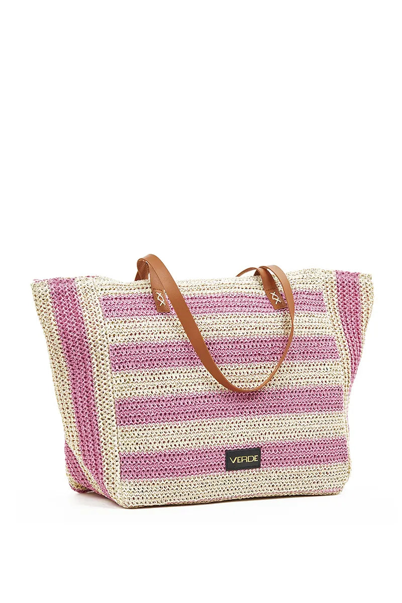 VERDE FASHION | Borsa mare tessuto paglia