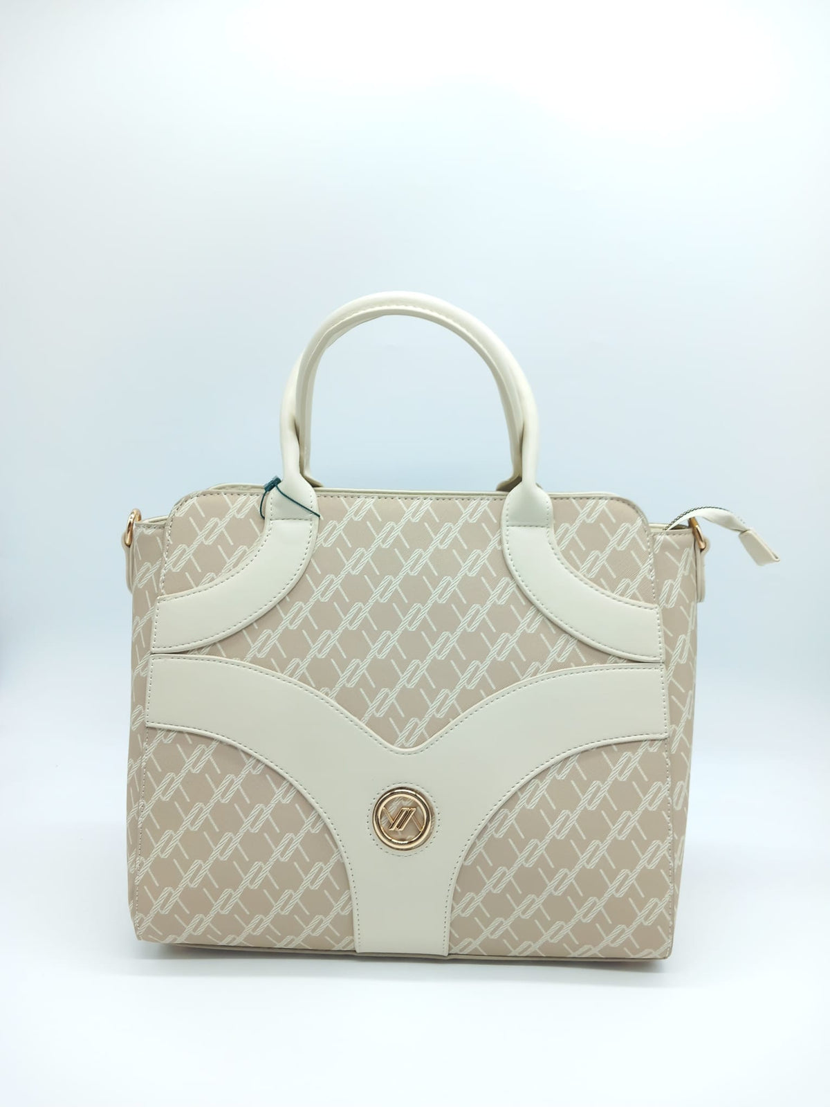 VERDE FASHION Borsa a Mano Ivory