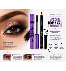 BELLAOGGI MASCARA BOMB XXL + MATITA KAJAL 101 SGUARDO INTENSO