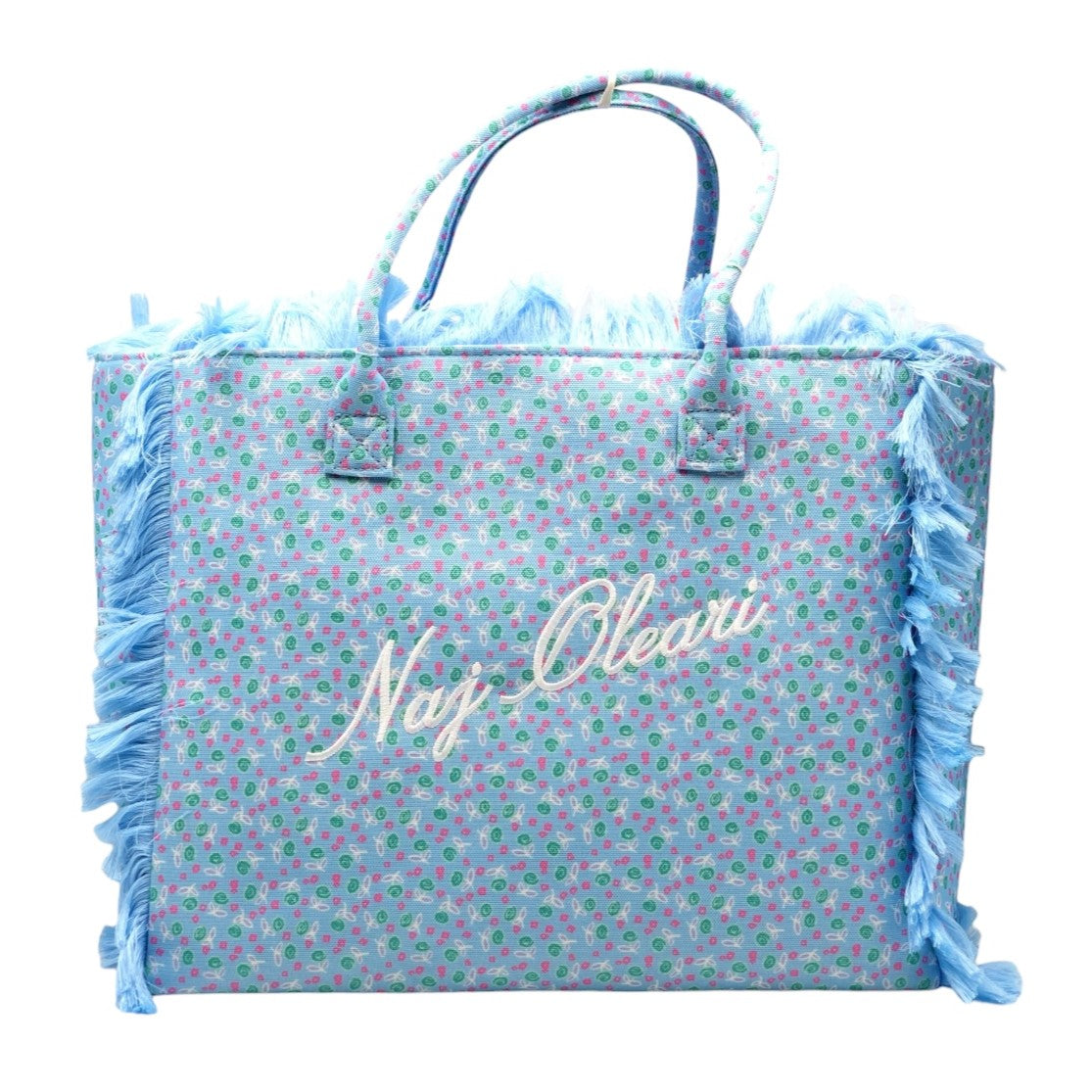 NAJ OLEARI | BORSA MARE GRANDE CELESTE FIORI