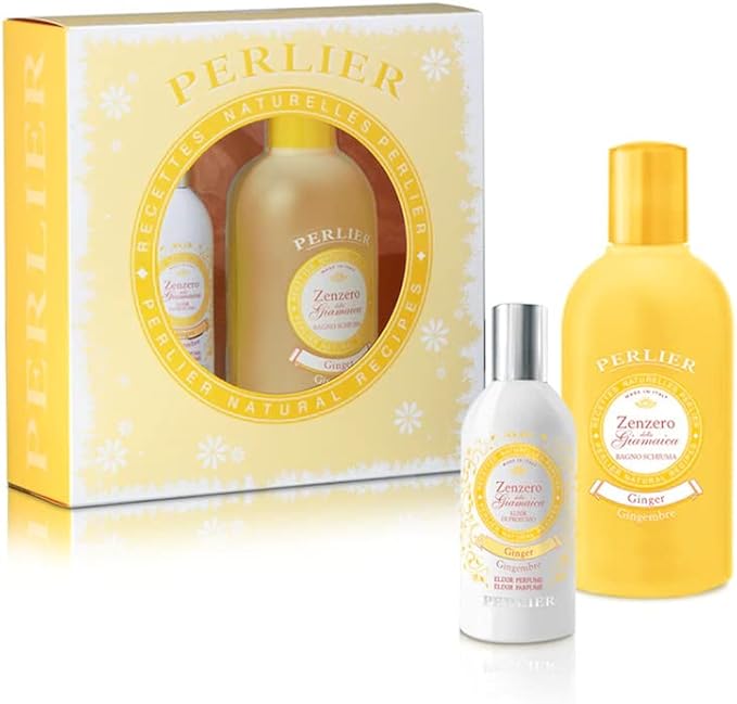 Perlier - Cofanetto Elisir di Profumo e Bagno Schiuma Zenzero della Giamaica