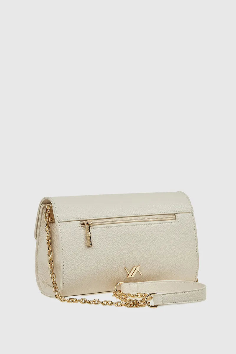VERDE FASHION Borsa a tracolla in ecopelle con patta