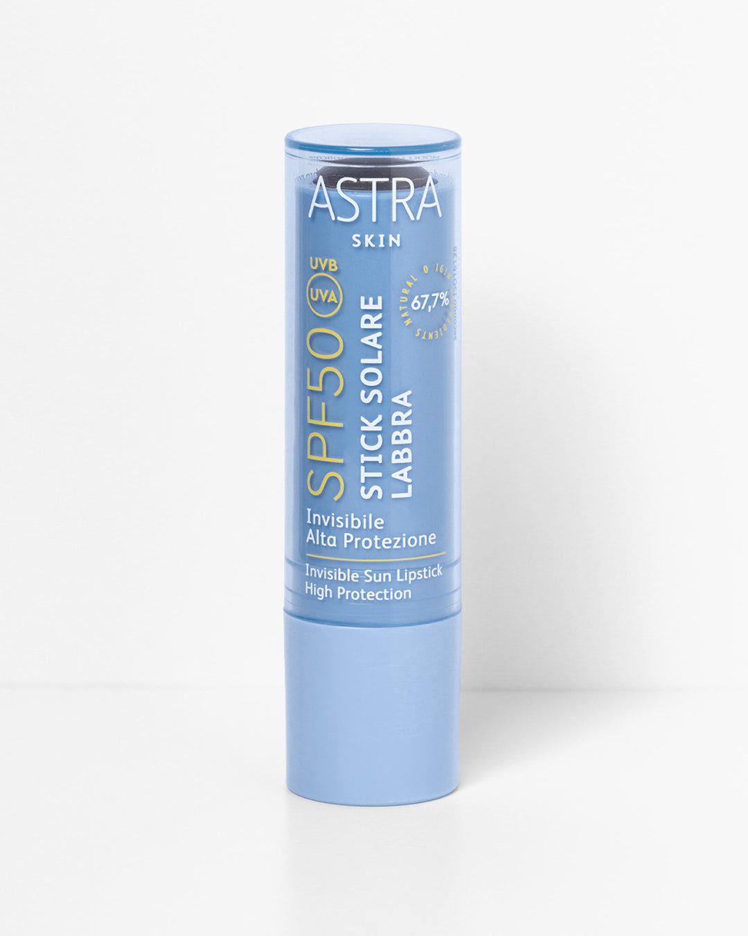 ASTRA SKIN SPF50 STICK SOLARE LABBRA - Invisibile, Alta Protezione