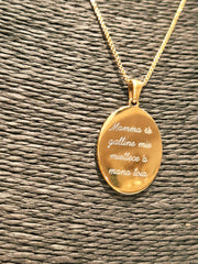 COLLANA MADONNA DELLE GALLINE ( COLORE ORO)