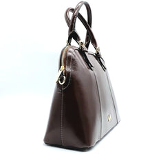 VERDE FASHION | Borsa a spalla in ecopelle verniciata