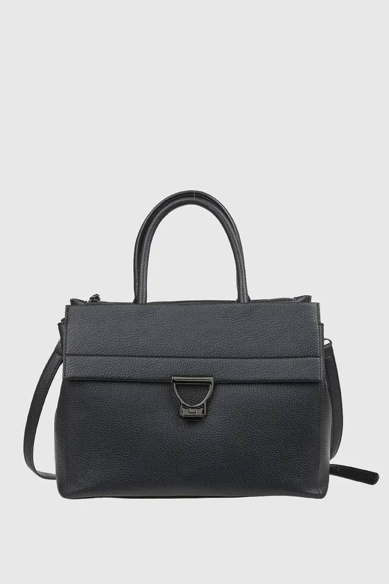 VERDE FASHION | Borsa mini tote dettaglio metallo