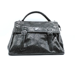 VERDE FASHION | Borsa a Mano Ecopelle Lucida