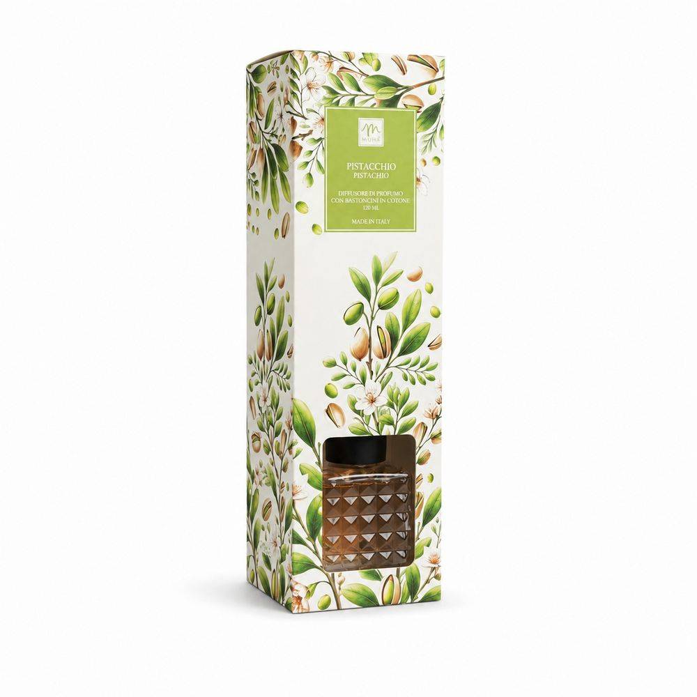 HOME-Diffusore di Fragranza Mela e Cannella con bacchetti 120 ml