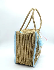 Naj-Oleari Borsa mare Set Flo2 azzurro