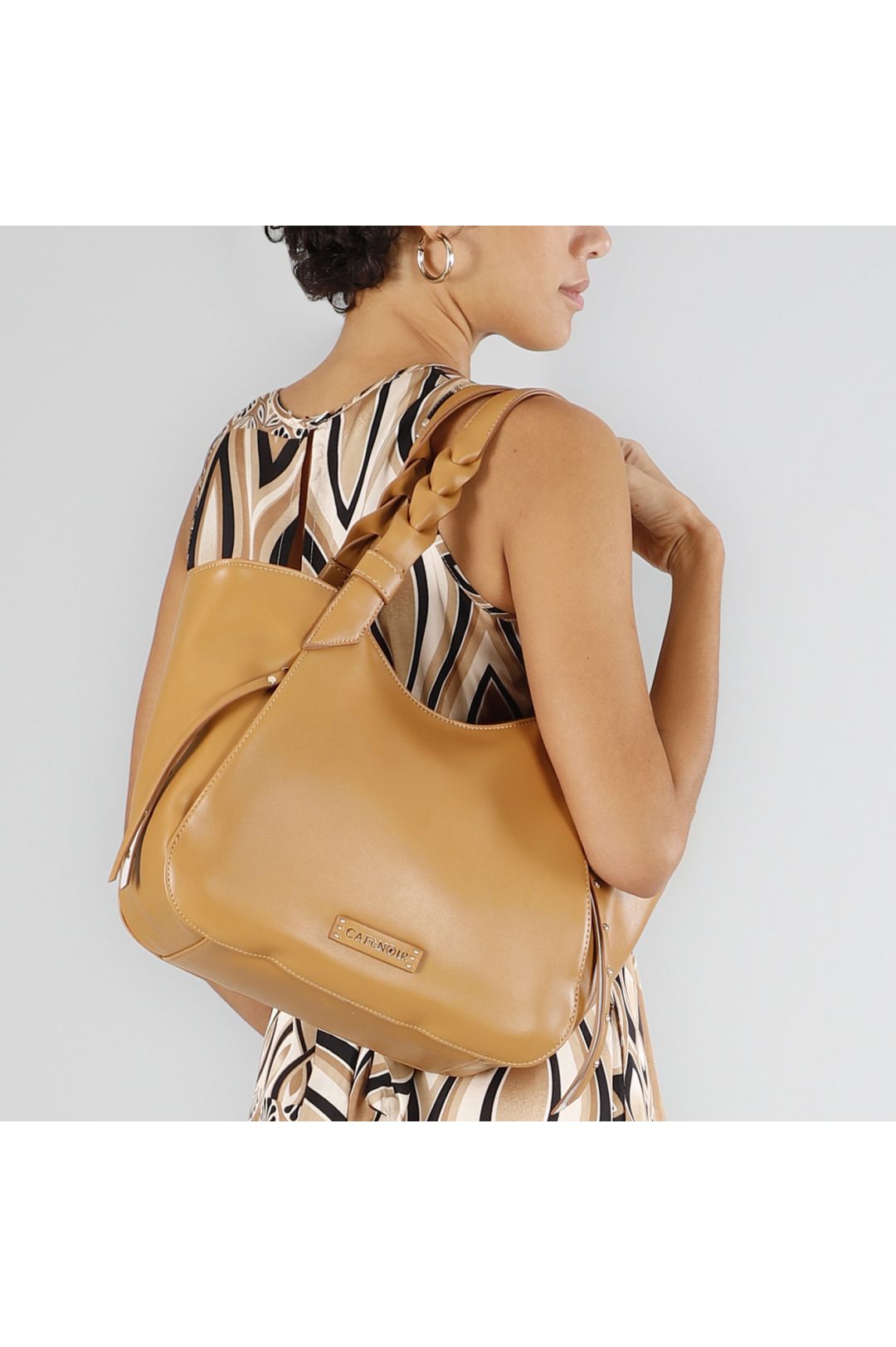 Borsa Morbida shopping bag con tasche laterali