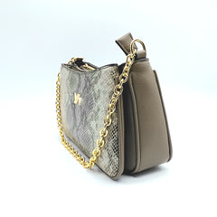 VERDE FASHION | Borsa con Catena Pitonata