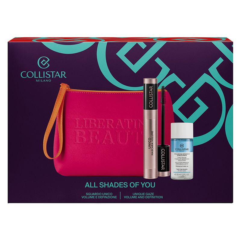 Collistar Cofanetto Mascara Unico con Struccante Bifasico e Pochette