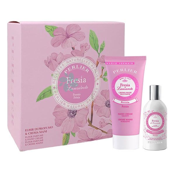 Perlier Cofanetto Fresia di Lanzarote Elisir di Profumo + Crema Mani