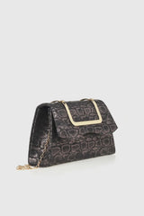 VERDE FASHION | Pochette stampa serpentata