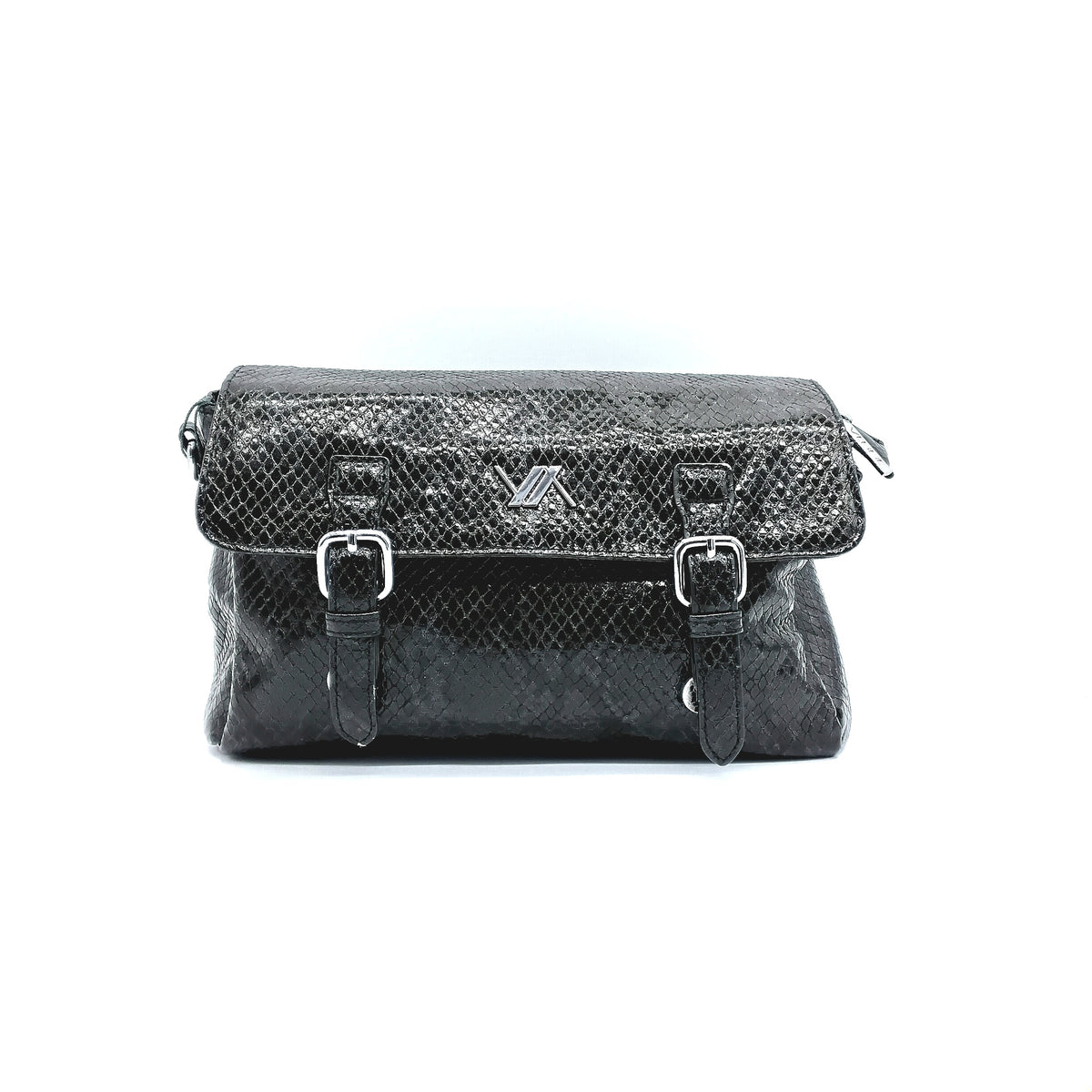 VERDE FASHION | Borsa a Tracolla Ecopelle Lucida