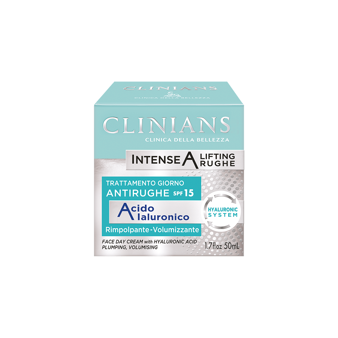 Clinians Confezione Intense A Lifting Rughe Trattamento Giorno 50ml  + Patch Occhi + Mascherina Notte