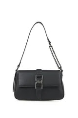 VERDE FASHION | Borsa a spalla con patta e fibbia