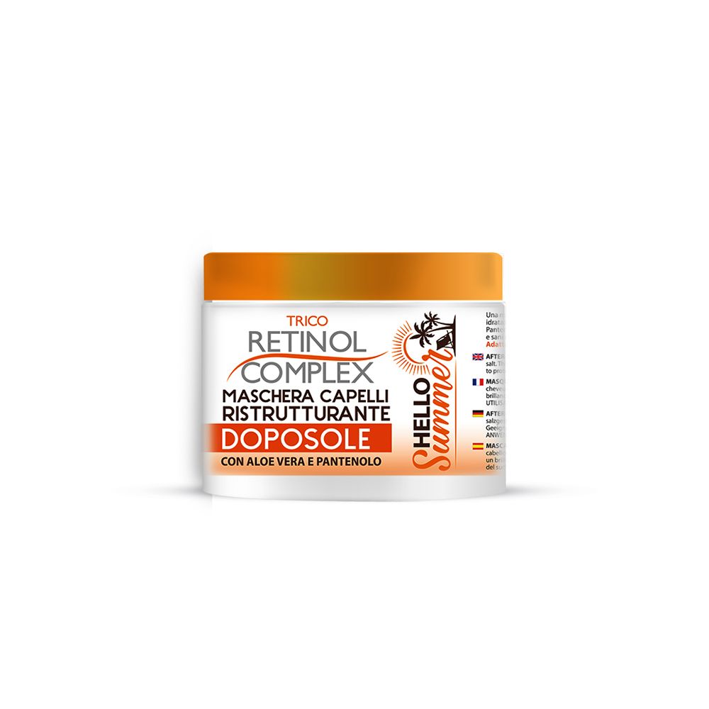 Retinol Complex - Maschera Capelli Ristrutturante Doposole 400 mL