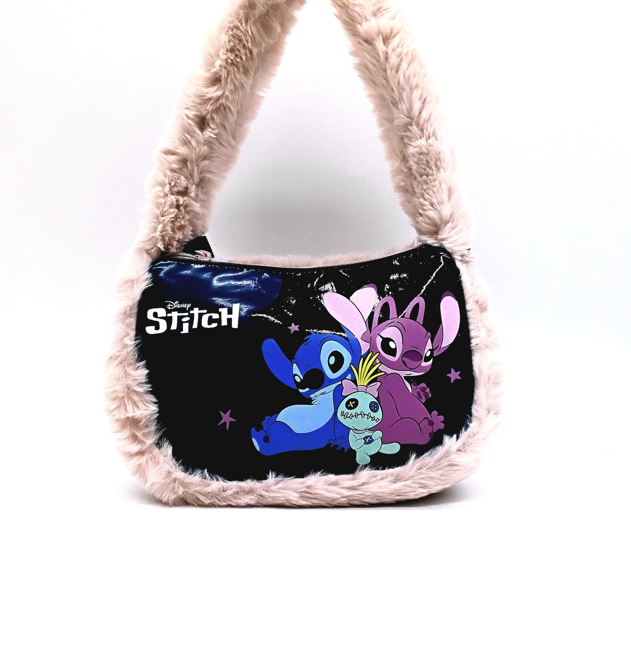 Seven Stitch Disney Borsa Peluche a Mano