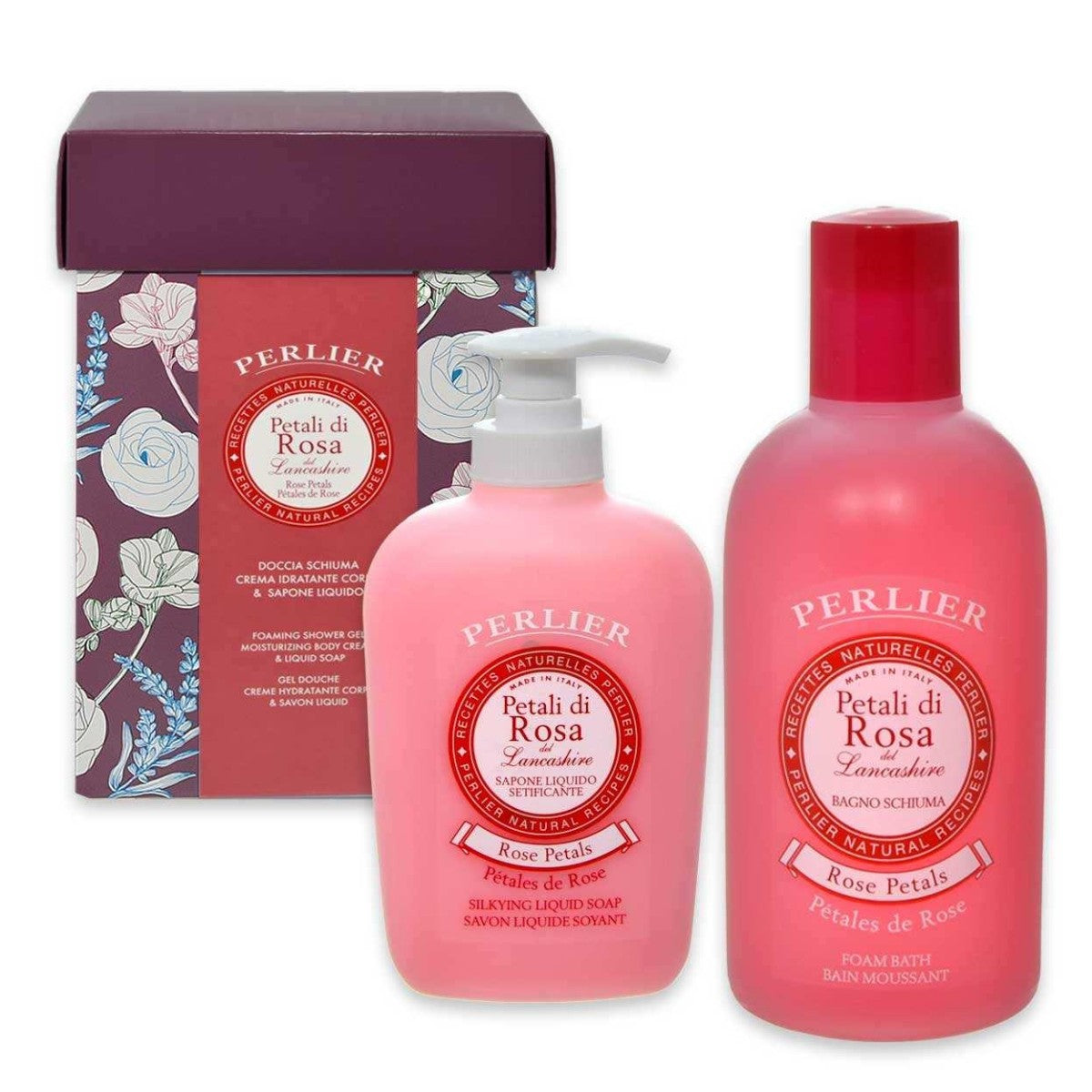 Perlier - Cofanetto Petali di Rose Bagno Schiuma e Sapone Liquido