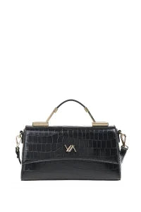 VERDE FASHION | Borsa a tracolla in ecopelle pitonata