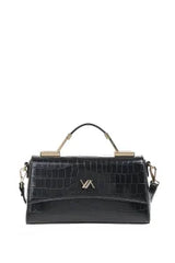 VERDE FASHION | Borsa a tracolla in ecopelle pitonata