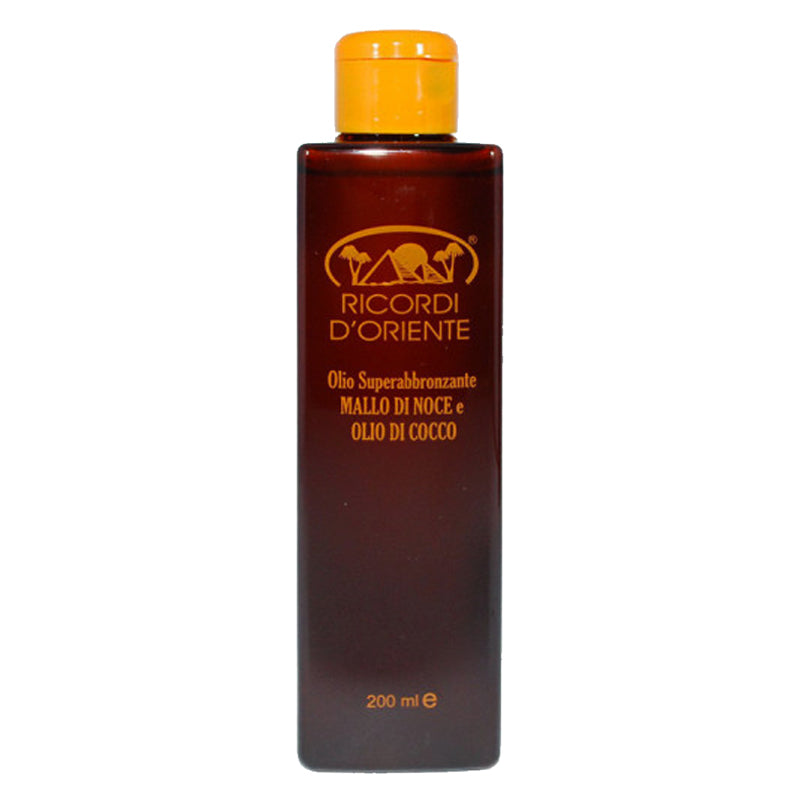 Ricordi d'oriente Olio Superabbronzante Mallo di Noce e Olio di Cocco 200ml