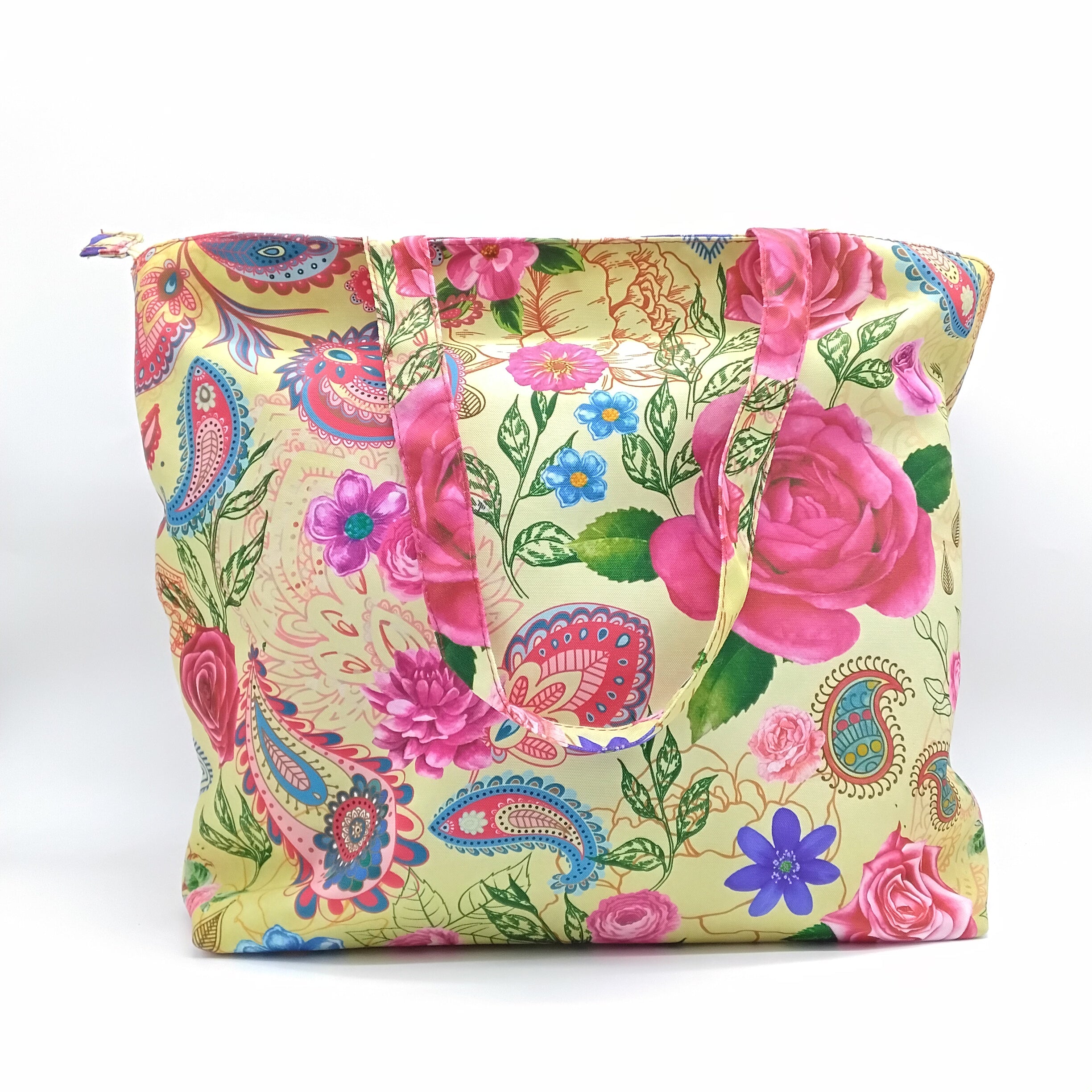 Borsa Mare stampa Rose