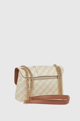 VERDE FASHION | Borsa con pattina loghi