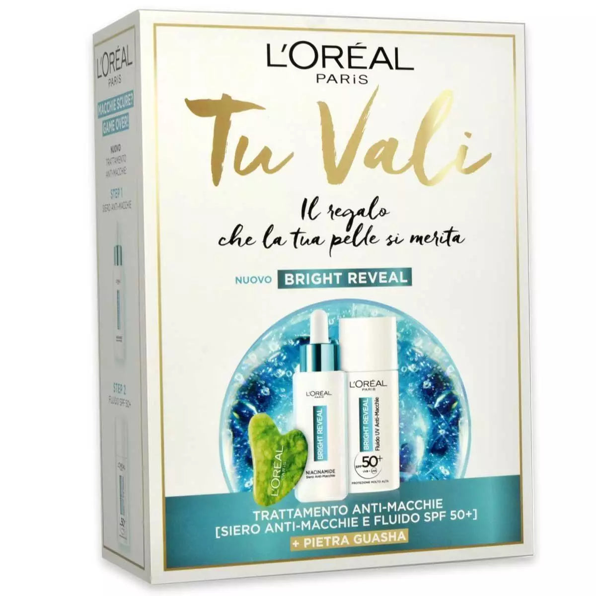 L’Orèal Paris Cofanetto Tu Vali con Siero Anti-Macchie 30 ml + Fluido UV SPF50+ 50 ml