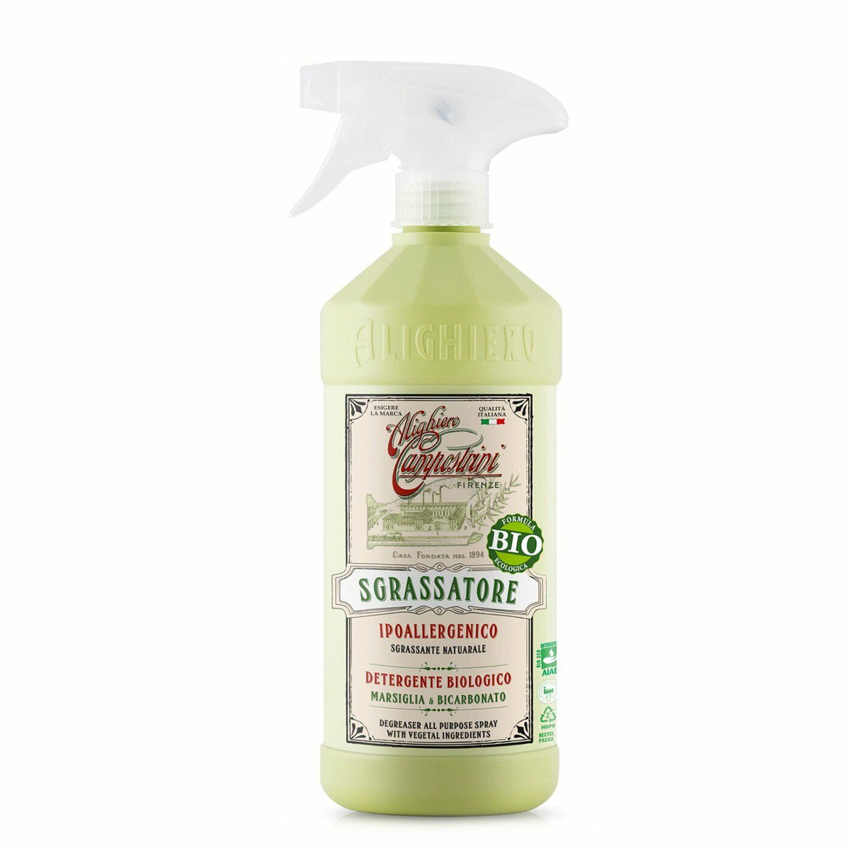 Alighiero Campostrini Sgrassatore Superfici Spray Limone Formula Bio 750ml