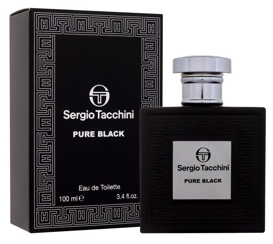 Sergio Tacchini Pure Black Eau de Toilette Fragranza Maschile 100ml