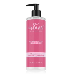 SOAP IN LOVE BAGNO DOCCIA ENERGIZZANTE FRAGOLINE E CHAMPAGNE 400ML