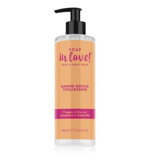 SOAP IN LOVE BAGNO DOCCIA VITALIZZANTE LAMPONE E CANNELLA 400ML