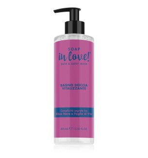 SOAP IN LOVE BAGNO DOCCIA VITALIZZANTE RIBES NERO E FOGLIE DI VITE 400ML