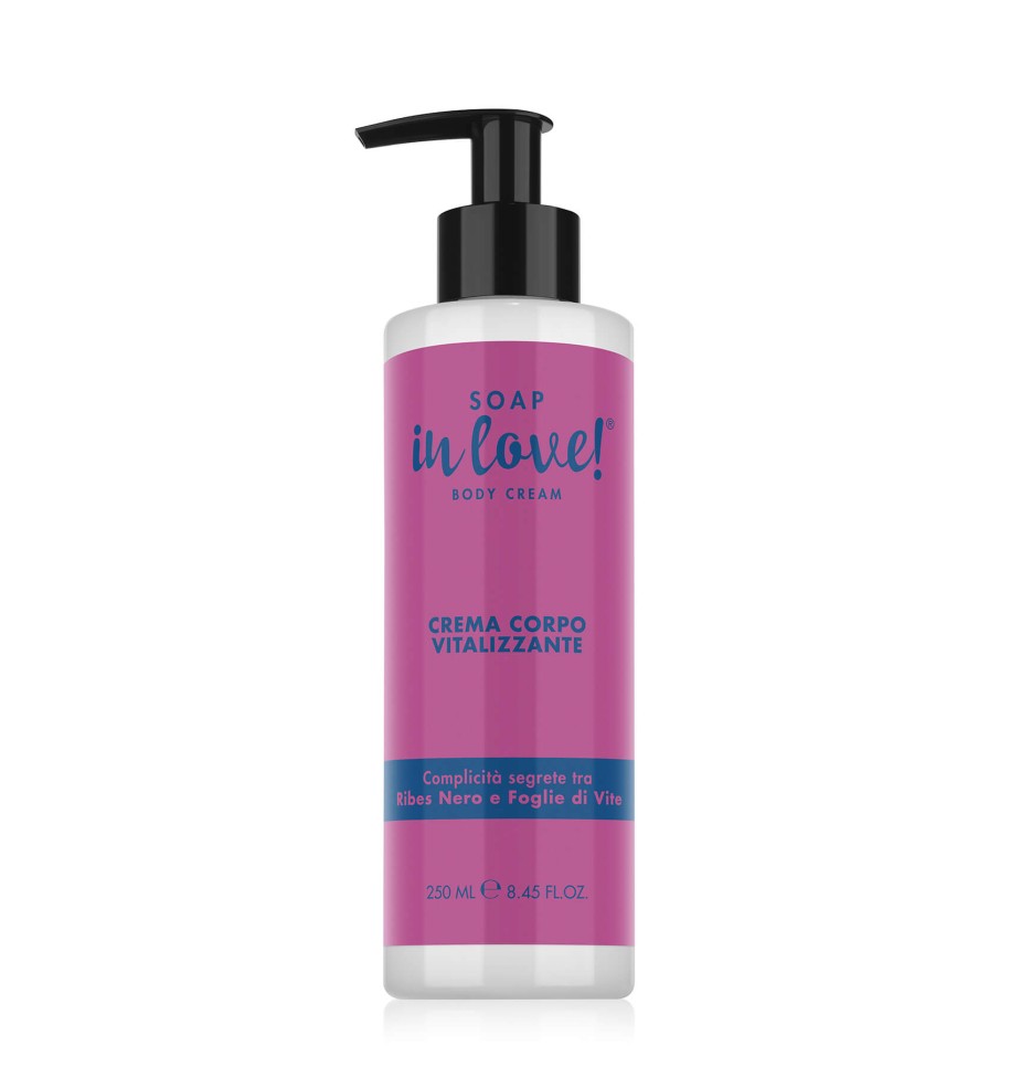 SOAP IN LOVE CREMA CORPO VITALIZZANTE RIBES NERO E FOGLIE DI VITE 250ML