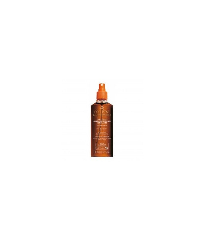 Solare Collistar Olio Secco Superabbronzante Idratante Media SPF 15, 200 ml - Protezione corpo