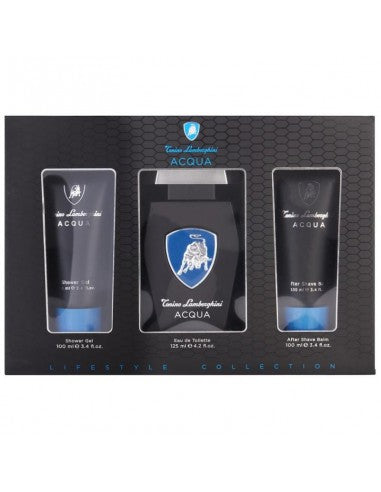 Tonino Lamborghini Acqua Coffret Edt 125Ml+After Shave 100Ml +Shower Gel 100Ml