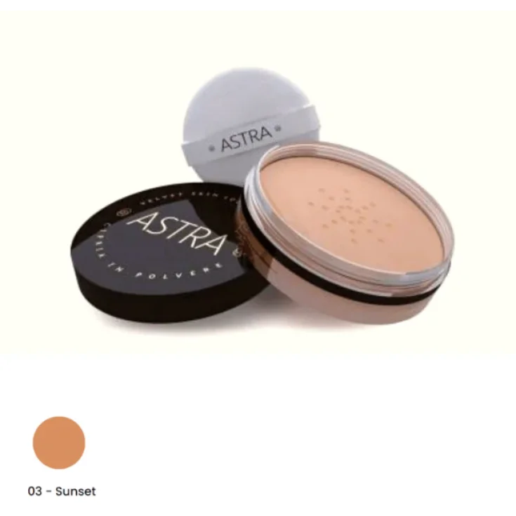 ASTRA VELVET SKIN LOOSE POWDER RICE Polvere di riso base trucco